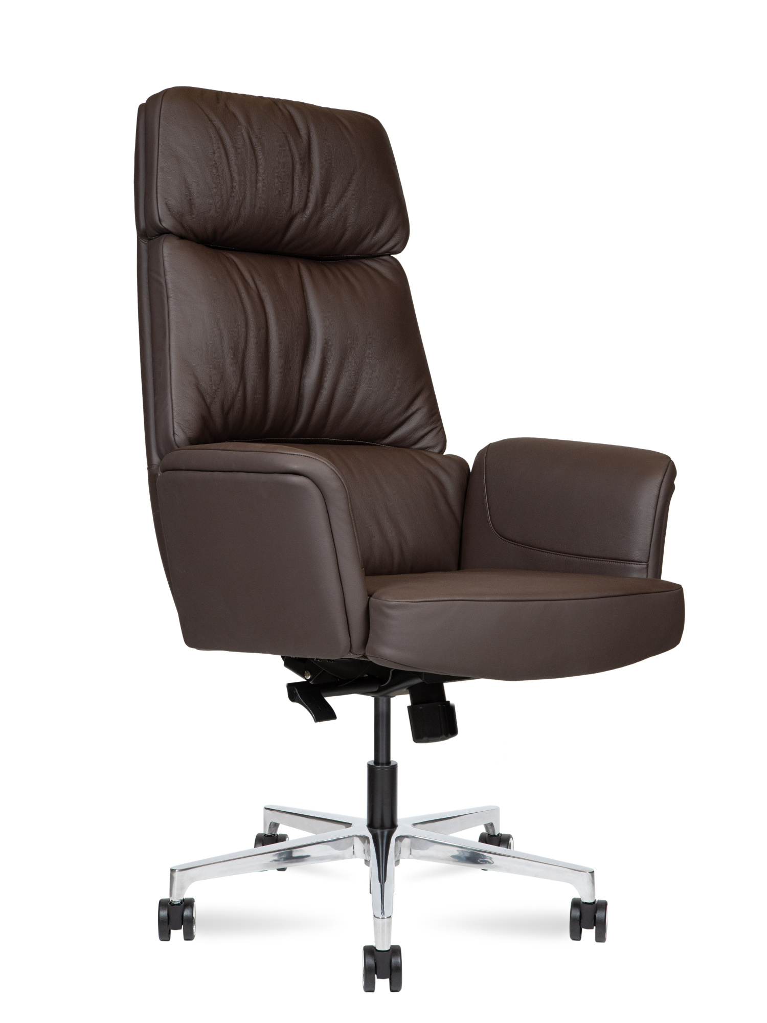 Изображение кресло norden bonno коричневая кожа